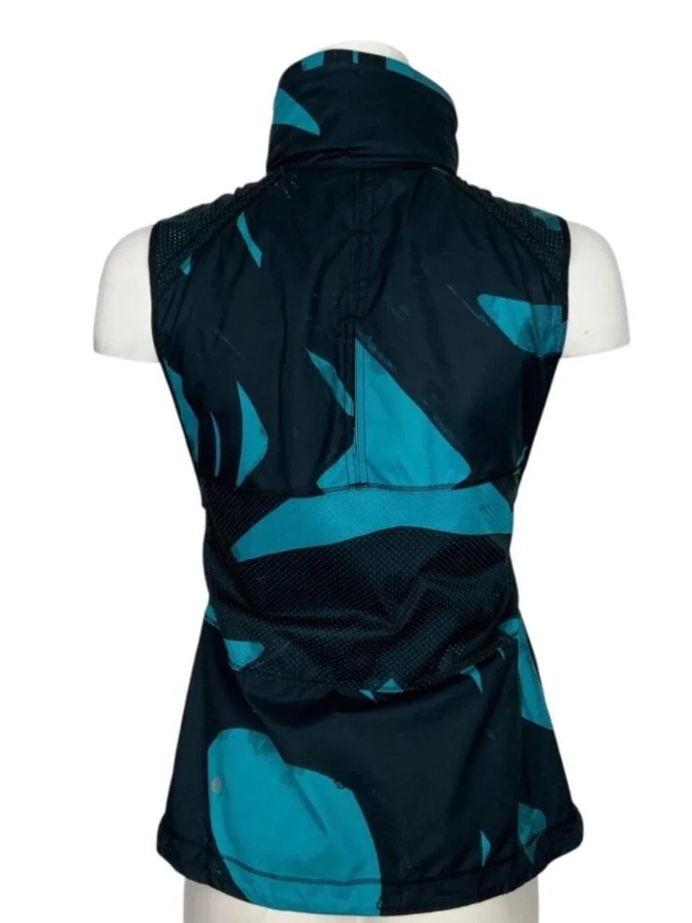 Lululemon Pack It Vest 4 Back Spin Stroke Peacock Blue Black